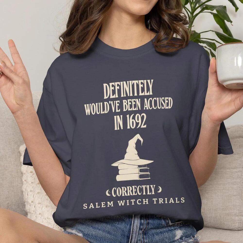Halloween Book Shirt Witch Hat Book Lover Gift Dark Academia